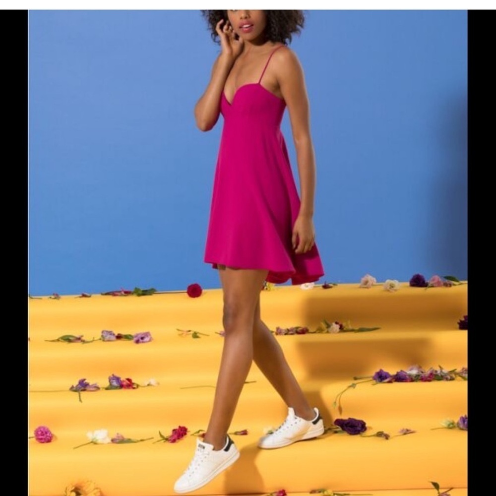 NWT Black Halo McAdam Dress Hot Pink With‎ Pockets New